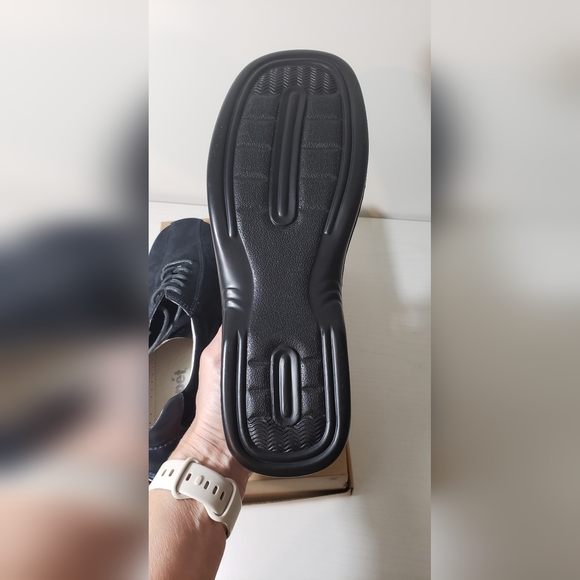 NWOT Propet size 9 women's midnight blue leather and suede shoe. - Picture 8 of 11